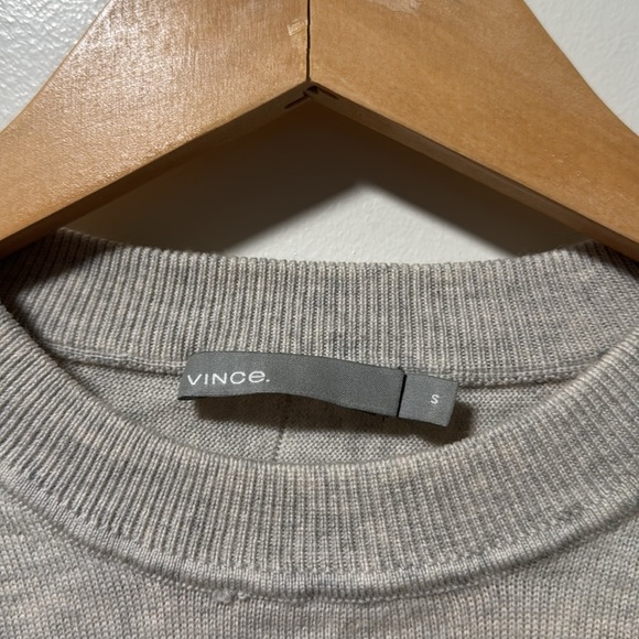 Vince Light Gray Crewneck Merino wool sweater in size small - Picture 2 of 3